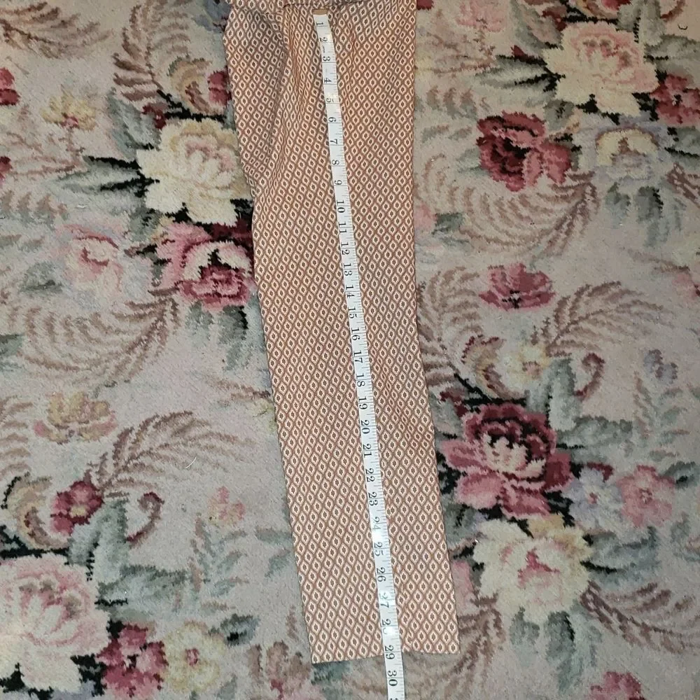 Adrienne Vittadini Brown/Tan Straight Leg Pants